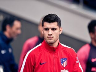 Álvaro Morata, en un partido de fútbol en Madrid el 7 de marzo.