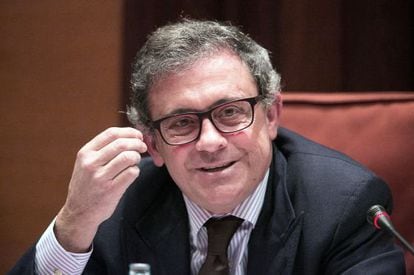 Jordi Pujol Ferrusola, en la comissió d'investigació del Parlament.