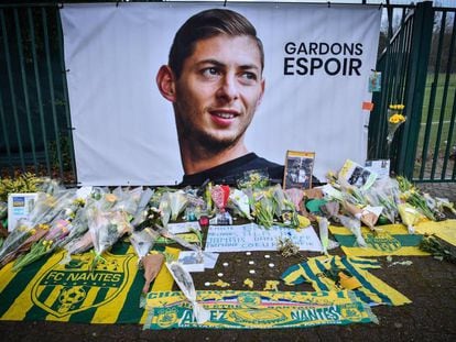 Recuerdo de Emiliano Sala en Nantes.