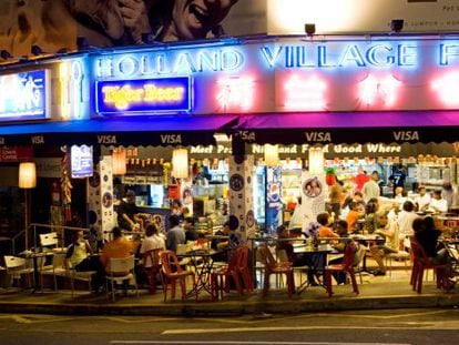 &#039;Food Centre&#039; en Holland Village, en Singapur. 
 
 