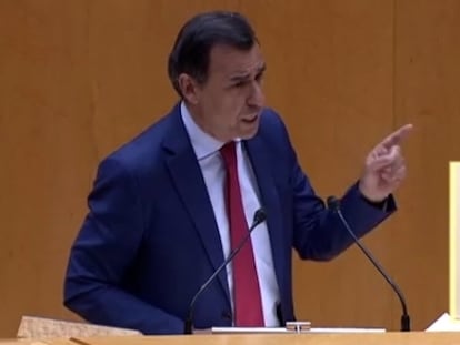 El senador del PP Fernando Martínez-Maíllo, este martes, en el Senado.