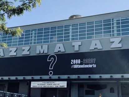 La sala Razzmatazz de Barcelona, tancada.