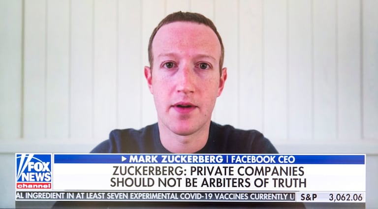 Declaraciones de Mark Zuckerberg el pasado 28 de mayo al programa The Daily Briefing' de la Cadena Fox
28/05/2020 ONLY FOR USE IN SPAIN