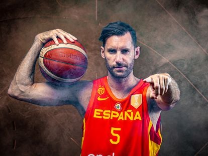 Rudy Fernández, en la sesión de fotos oficial del Mundial.