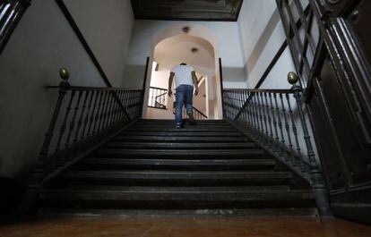 La escalera principal del palacio.