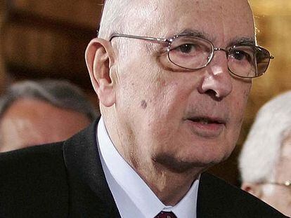 El presidente de Italia, Giorgio Napolitano.