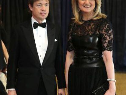 Nicolas Berggruen y Arianna Huffington en una cena de gala, este año en EE UU.