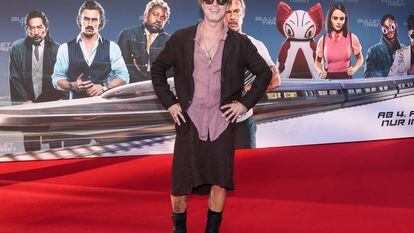 Brad Pitt acude, con falda, al estreno de 'Bullet Train' en Berlin el pasado martes.