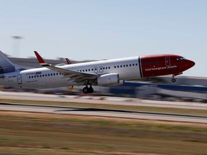 Un 737 de Norwegian, el pasado 27 de abril en Palma de Mallorca.