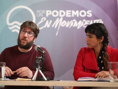 Miguel Urban y Teresa Rodríguez, en una imagen de archivo. En vídeo, el secretario general de Podemos en Castilla la Mancha, José García Molina.