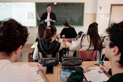 English class at the Sant Vicent Ferrer Institute in Algemesí, Valencia.