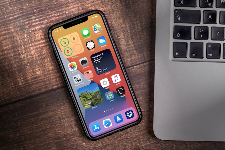 Widgets en un iPhone con ios14