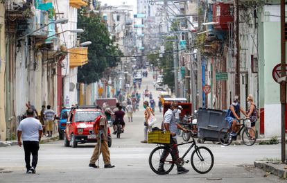 Una calle del centro de La Habana, este 18 de junio.