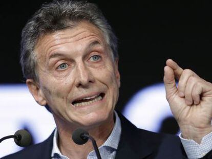 Macri, durante un discurso a finales de 2015.