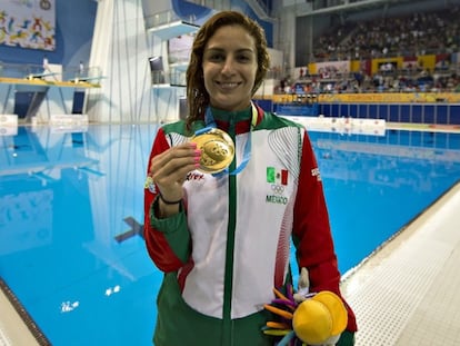 La clavadista mexicana Paola Espinosa, durante los Juegos Panamericanos de 2019.