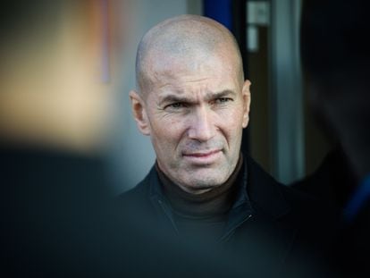 Zinedine Zidane durante un acto en Marsella, en febrero de 2022.