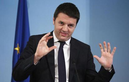 El primer ministro de Italia, Matteo Renzi.