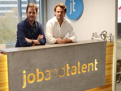 Felipe Navío y Juan Urdiales, cofundadores de Jobandtalent. 