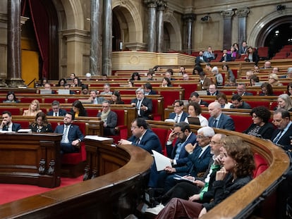 Un momento del pleno del Parlament, el martes.