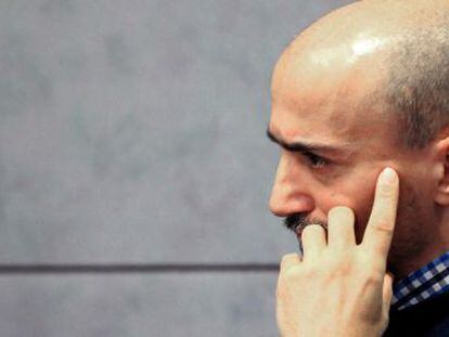 Juan Carlos Aguilar, conocido como el falso monje shaolín, en una jornada del juicio.
