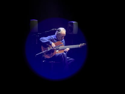 Serranito, durante su concierto del martes en los Teatros del Canal, en Madrid.