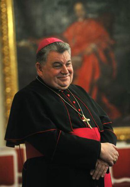 El arzobispo de Praga, Dominik Duka, que será ascendido a cardenal por el Papa el 18 de febrero.