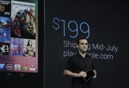 Hugo Barra presenta la tableta Nexus 7.