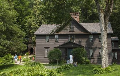 El exterior de Orchard House, la casa de la familia Alcott en Concord (EE UU).