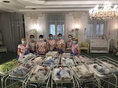 Imagen de un hotel de la empresa BioTexCom dedicado a cuidar a bebés que no han podido ser recogidos por sus padres en Ucrania.