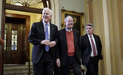 John Cornyn, Lamar Alexander y Cory Gardner abandonan el Senado.