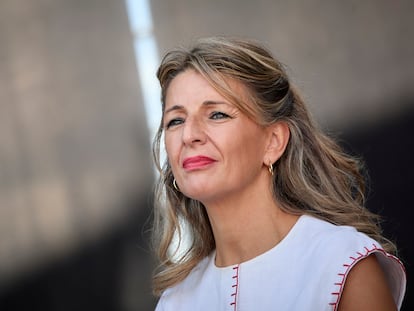 La vicepresidenta segunda del Gobierno y ministra de Trabajo y Economía Social, Yolanda Díaz, la semana pasada.