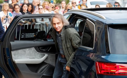 El poeta, novelista y ensayista francés Michel Houellebecq, en el festival de San Sebastián de 2019.