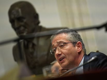 El gobernador del Banco de España, Pablo Hernández de Cos, en una imagen de archivo.