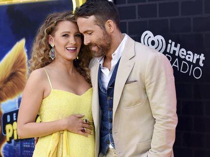 Ryan Reynolds y Blake Lively, en el estreno de 'Pokemon Detective Pikachu'.