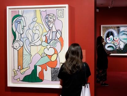 Dos cuadros de Pablo Picasso en la exposición sobre el artista en el museo de Brooklyn, el pasado 31 de mayo.