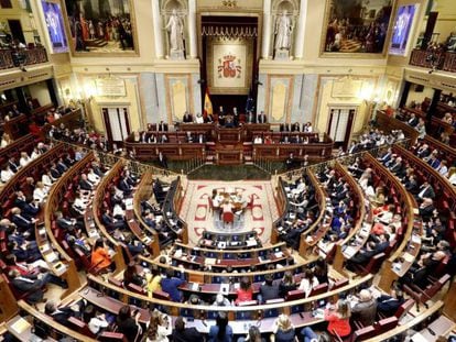 Vista general del hemiciclo de la Cámara Baja, durante la sesión constitutiva del Congreso de la XIII Legislatura.