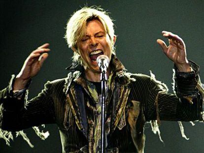 David Bowie, durant un concert a Praga el 2004, en la gira 'A Reality Tour'.