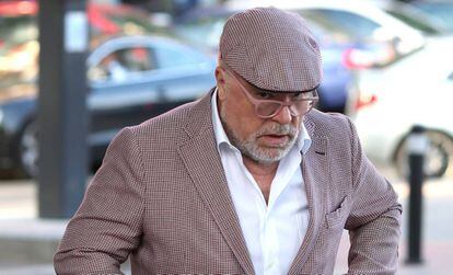 El ex comisario José Manuel Villarejo en los juzgados de plaza de Castilla.