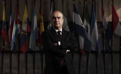 Mariano Jabonero, secretario seneral de la OEI, en la sede en Madrid.