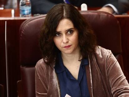 La presidenta de la Comunidad de Madrid, Isabel Díaz Ayuso.