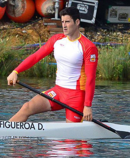 El español después de terminar la carrera de la final de 1.000 metos en canoa de los Juegos de 2012.