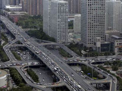Imagen de una autopista en Beijing (China).