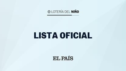 Lista oficial de la Lotería del Niño 2022.