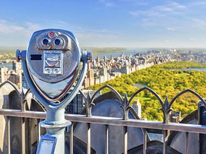 Vistas de Central Park desde el Top of the Rock, mirador del Rockefeller Center, en Manhattan (Nueva York).