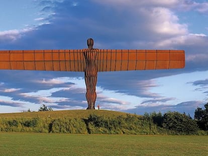 'El ángel de la noche', a las afueras de Newcastle.