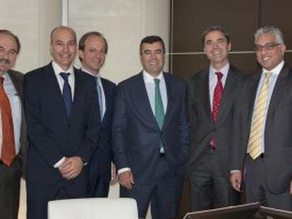 Los equipos de Valoriza Miner&iacute;a y Macquarie Capital se reunieron ayer en Madrid.