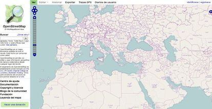 Imagen de los mapas OpenStreet