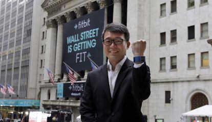 James Park, consejero delegado de Fitbit, en Wall Street