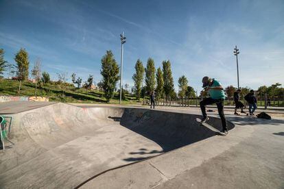 El 'skatepark' de Madrid Río.
