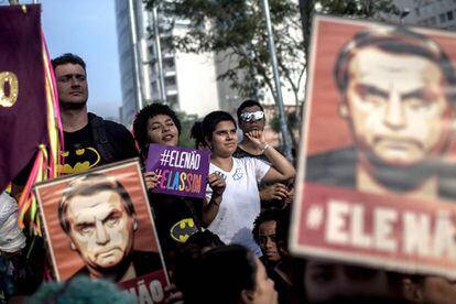 La manifestación contra Bolsonaro en São Paulo